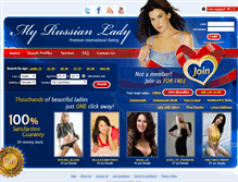 Tablet Screenshot of my-russian-lady.com